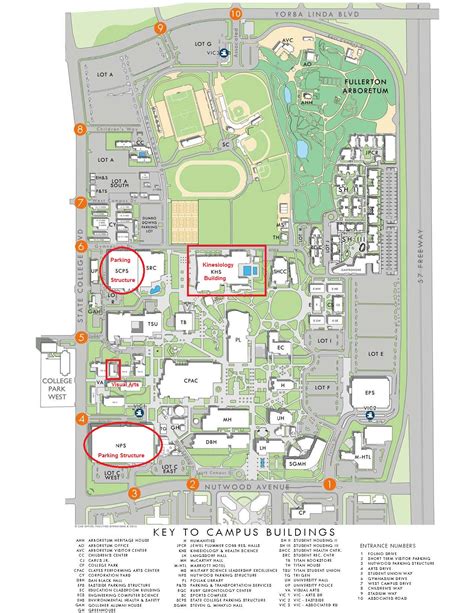 Cal State Fullerton Campus Map - Map Of Groton Ma