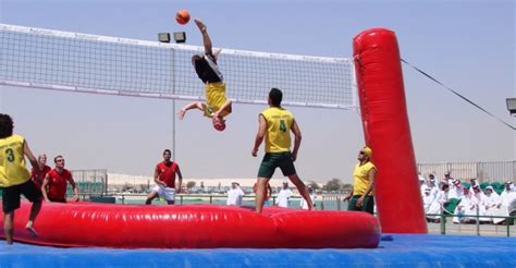 Bossaball Is Volleyball Played On An Inflatable Court To Latin Music ...