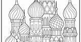 St Basil Cathedral Coloring Pages Sketch Page sketch template