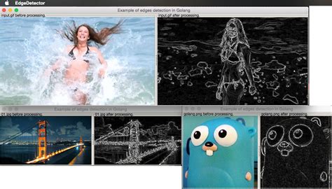 Golang : Edge detection with Sobel method