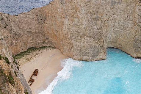 Shipwreck Beach, Zakynthos Island Stock Photo - Image of island ...