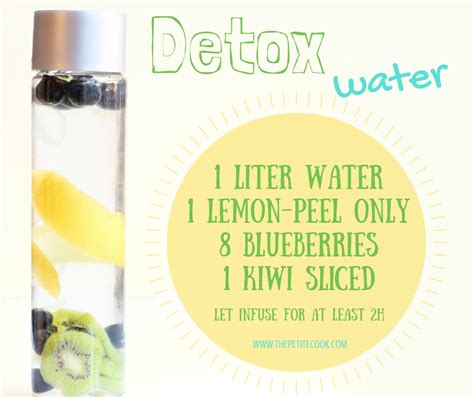 Blueberry Kiwi Detox Water - The Petite Cook