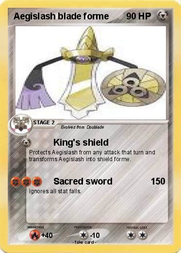 Pokémon Aegislash blade forme 1 1 - King's shield - My Pokemon Card