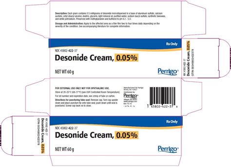 Desonide Cream - FDA prescribing information, side effects and uses