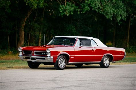 1965 Montero Red Pontiac GTO Convertible with White parchment Interior - Classic Pontiac GTO ...