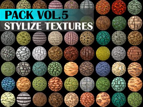 ArtStation - Stylized Texture Pack - VOL 5 | Game Assets