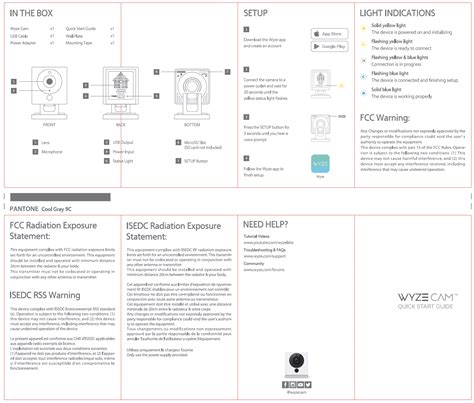 Wyze Cam v2 Quick Start Guide – Wyze