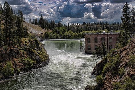 Nine Mile Falls Dam. Photograph by Rusty Jeffries | Fine Art America