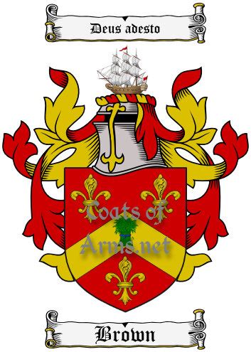 Brown (Scottish) Ancient Coat of Arms (Family Crest) Image Download