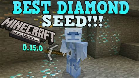 Minecraft Pocket Edition - Best Diamond Seed Ever! - Minecraft Pe DIAMONDS AT SPAWN! 0.15.0 ...