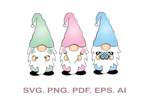 Gnome SVG Spring SVG Spring Gnome Svg Cut File for Cricut - Etsy