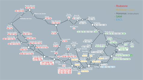 Madeira bus map + hoe met de bus Madeira ontdekken