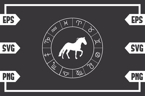 Zodiac Sign Horse Graphic by Mahak Arts · Creative Fabrica