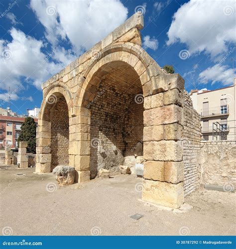 Ruins in Tarragona, Spain stock photo. Image of remains - 30787292