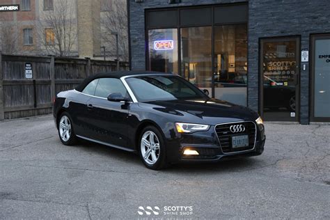 Audi A5 cabriolet interior detail paint correction - Ldn Ontario