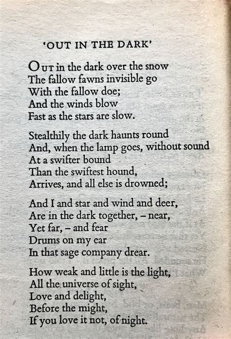 Poem: "Out In The Dark" - by Edward Thomas. | Poems dark, Edgar allen ...