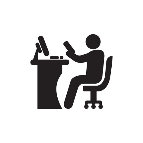 Work in office logo icon,illustration design template 22774558 Vector Art at Vecteezy