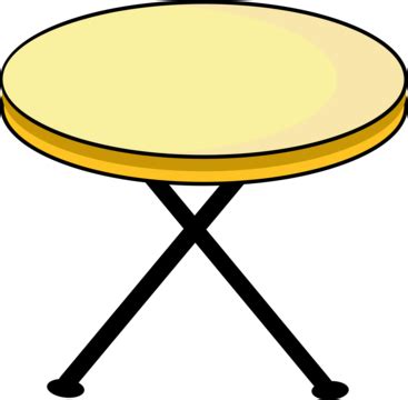 Round Table Vector, Table, Table Top, Dining Table PNG and Vector with Transparent Background ...