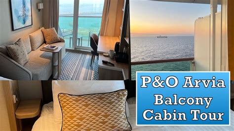 P&O Arvia Balcony Cabin Tour - YouTube