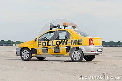 Follow Me Airport Car Stock Photo - Image: 63109416