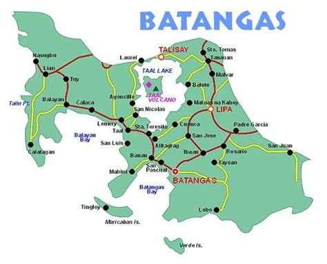 A map of Batangas, Philippines | Batangas, Batangas philippines ...