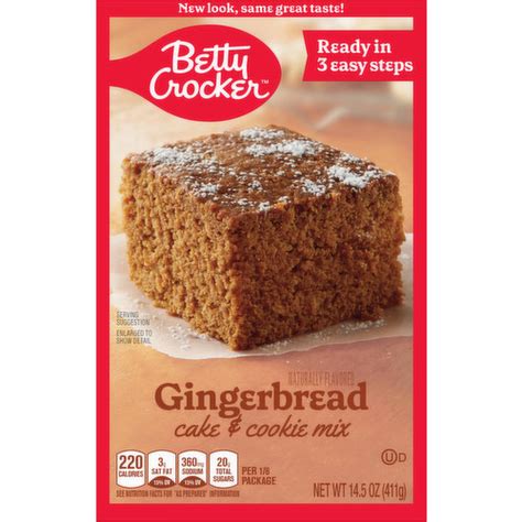 Betty Crocker Cake & Cookie Mix, Gingerbread