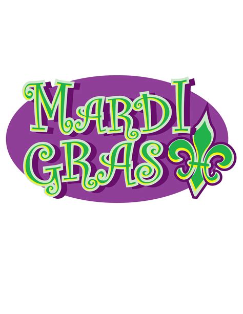 Mardi Gras Green and Purple 2 Clip Art - New Orleans Free Vector Clip Art