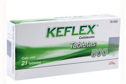 Keflex Cephalexin hydrochloride 500 mg 21 Tabs - Mexico pharmacy drugs