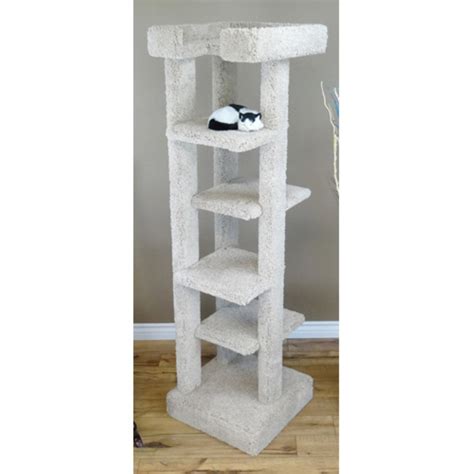 New Cat Condos 71 in. Solid Wood 5 Level Large Cat Tree Tower - Walmart.com - Walmart.com