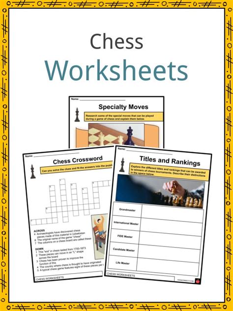 Chess Facts, Worksheets, History & Rules For Kids