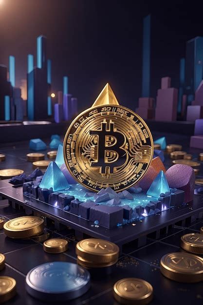 Premium AI Image | 3d bitcoin nft cryptocurrency