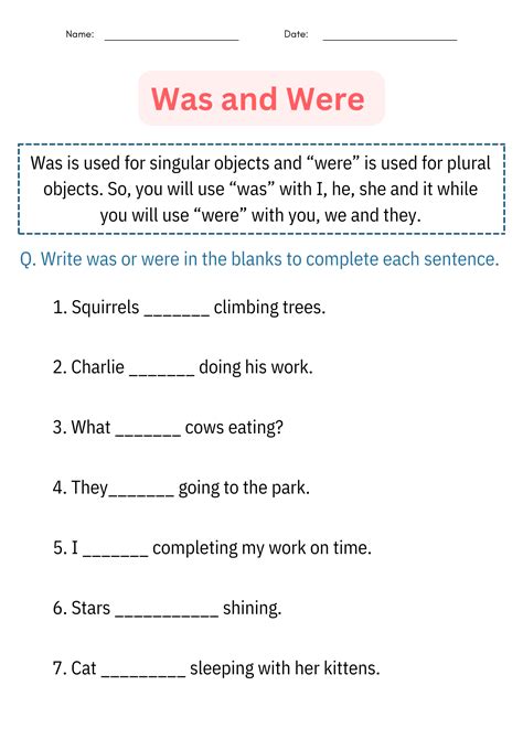 Free printable grammar worksheet, Download Free printable grammar worksheet png images, Free ...