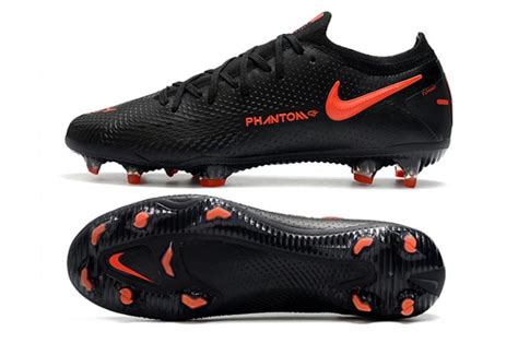 Nike Phantom GT black and red waterproof fully knitted FG football boots