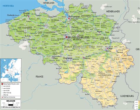 Maps of Belgium | Detailed map of Belgium in English | Tourist map of ...