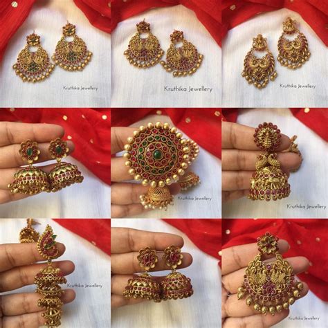 Imitation Earrings Collection - South India Jewels