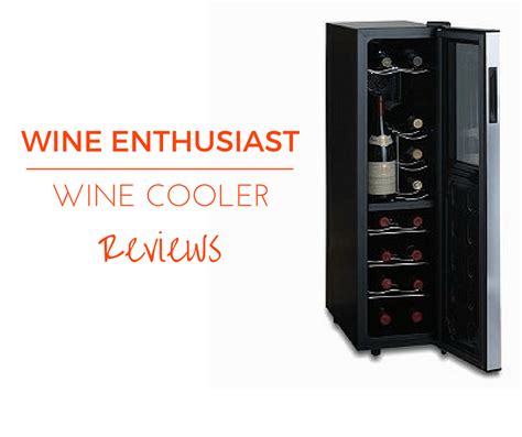 a wine cooler is shown with the words wine enthusiast below it