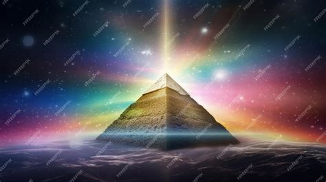 Premium AI Image | All seeing eye in pyramid symbol