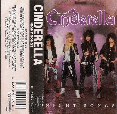 Cinderella - Night Songs (1986, Cassette) | Discogs