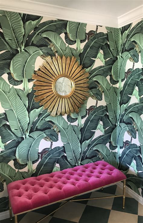 The Original Beverly Hills Martinique Banana Leaf Wallpaper (BH90210) – Designer Wallcoverings ...