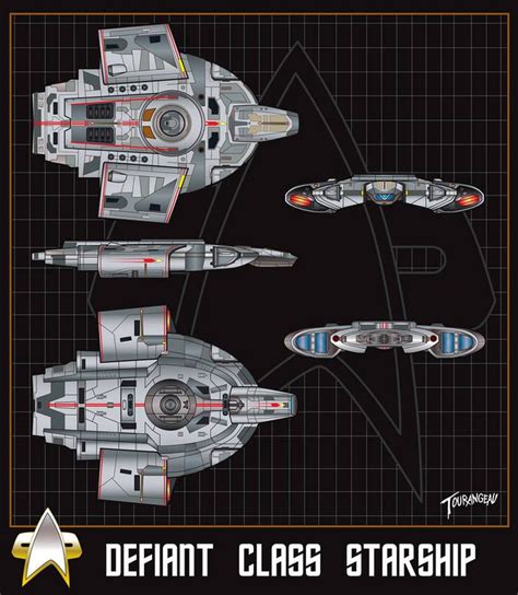 Generic Defiant Class by stourangeau on DeviantArt | Star trek ships ...