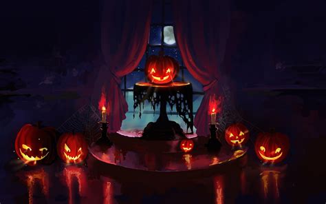 Download Jack-o'-lantern Holiday Halloween 4k Ultra HD Wallpaper