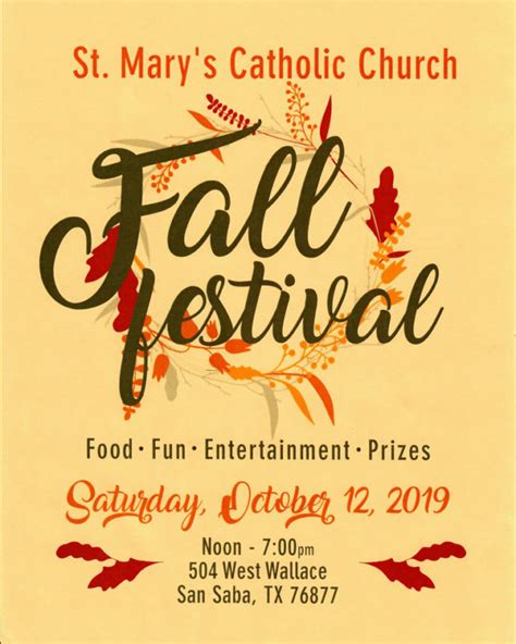 Fall Festival Sponsored by St. Mary’s Catholic Church | San Saba Texas