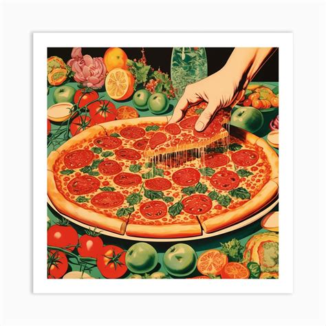 Pizza Poster 1 Art Print by DBmedia - Fy