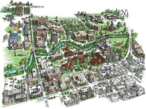 Wofford College Campus Map – Map Vector