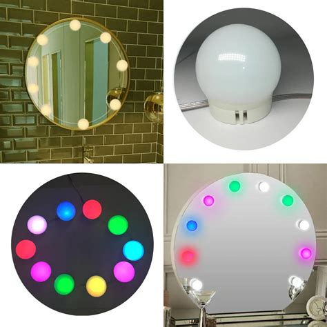 Colorful Hollywood Led Makeup Mirror Light Bulbs 12 Colors Rgbw Wedding Decoration Party String ...