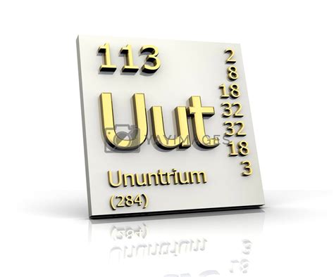 Ununtrium Periodic Table of Elements by fambros Vectors & Illustrations ...