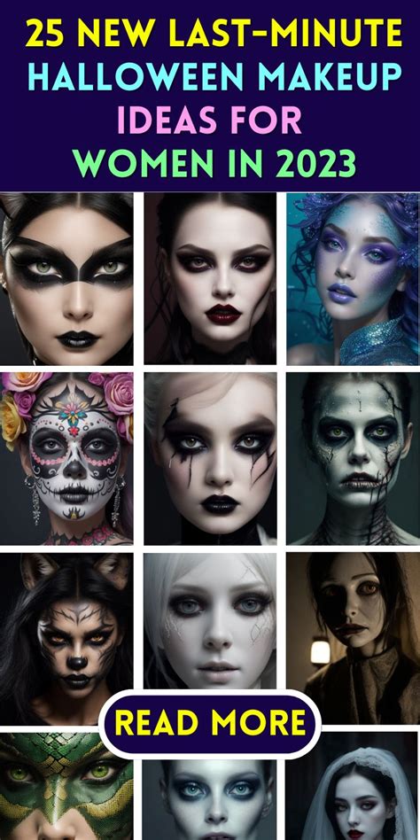 25 New Last-Minute Halloween Makeup Ideas for Women in 2023 in 2023 | Halloween makeup ...