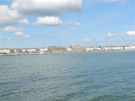 Looking across Weymouth bay towards the seafront on a typically beautiful day (Sunday 6th May ...