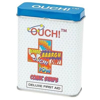 Ouch Novelty Plasters 24 Assorted Adhesive Bandages Absorbent Pad First ...