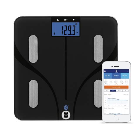 Buy Weight Watchers Scales by Conair Scale for Body Weight, Digital Smart Bluetooth Bathroom ...